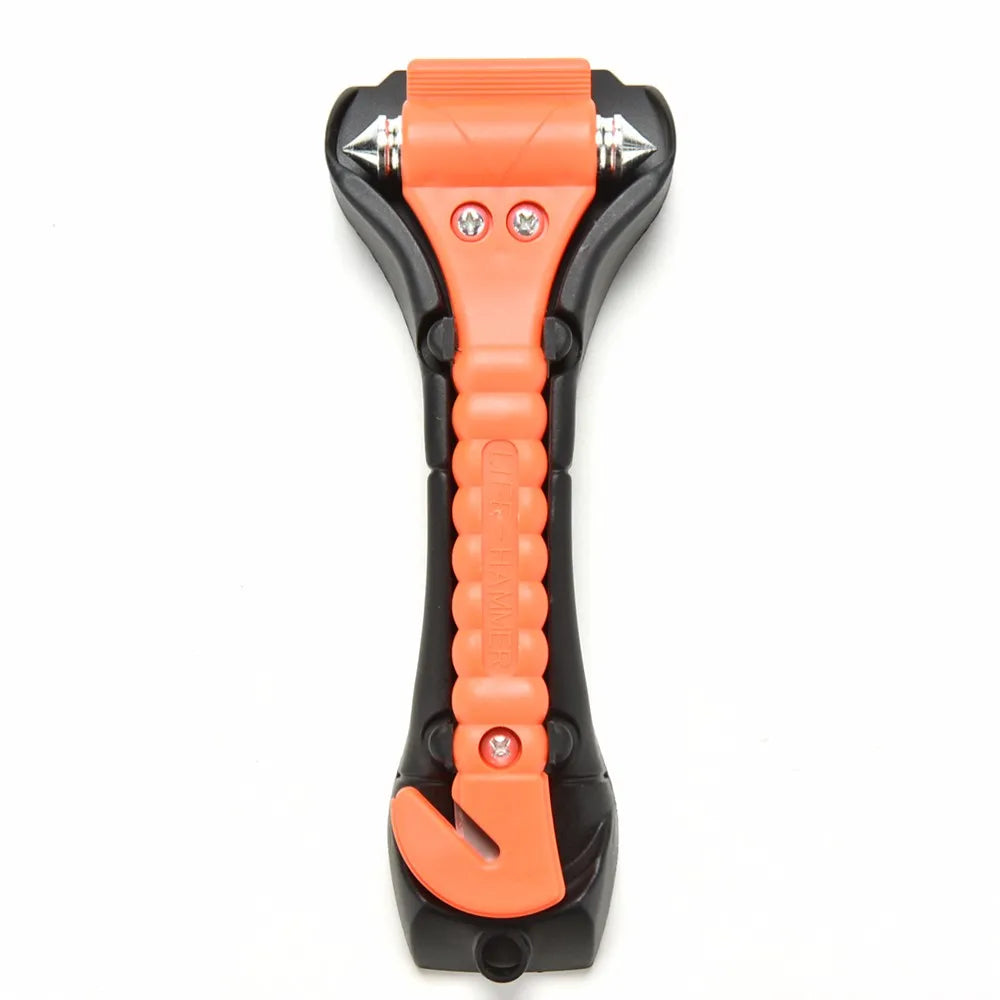 1Pcs Portable Safety Hammer Camping Driving Car Seat Belt Cutter Outdoor Survival Emergency Escape Hammer to Break Window Glass
