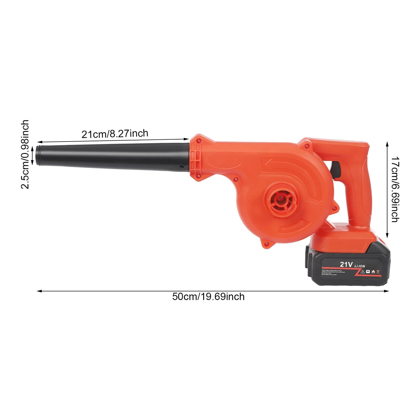 800W Electric Leaf Blower Battery Powered Cordless Blowing Machine Adjustable for Cleaning