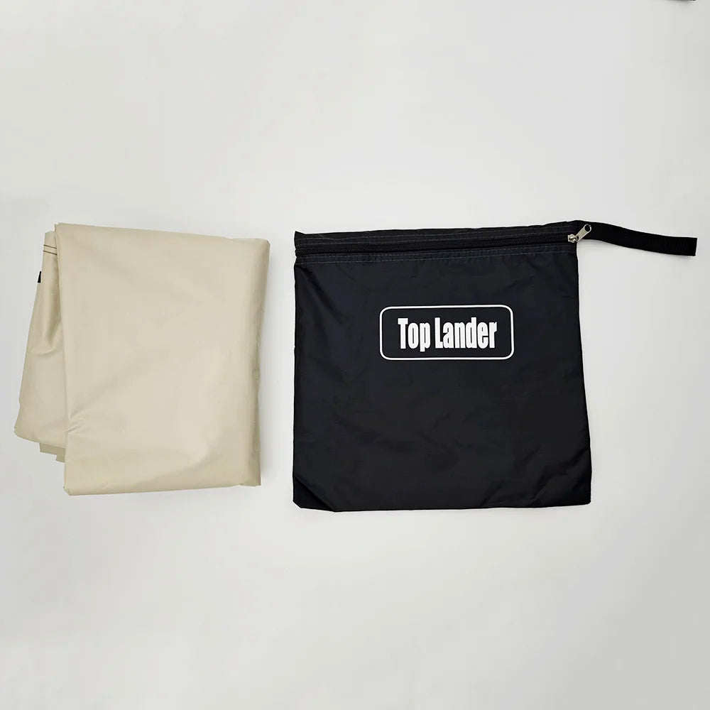 Manta Ray Car Side Awning Black Coating Tarp with Suction Cup Anchor Outdoor Camping Tourist SUV Tent Shade Waterproof Anti UV