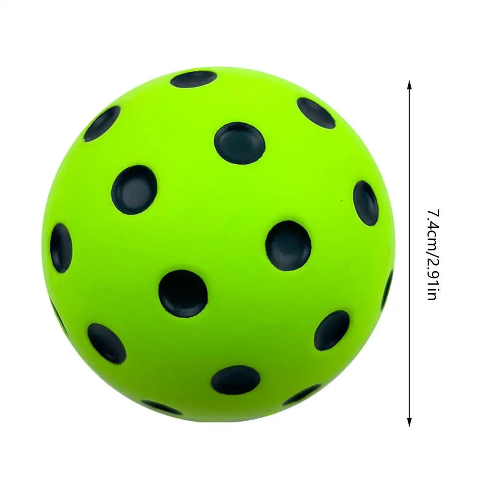 Quiet Foam Pickleballs Silent Pickleball Ball Practice Balls With Exact Real Ball Bounce Soft PU Pickleball Ball For Indoor Use