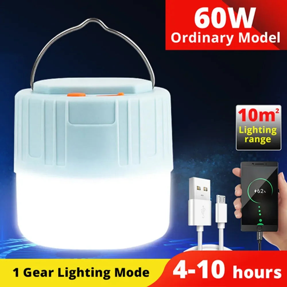 LED Solar Bulb Charging Remote Control Super Bright Emergency Lighting Bulb Outdoor Multifunctional Mobile Camping Tent Light