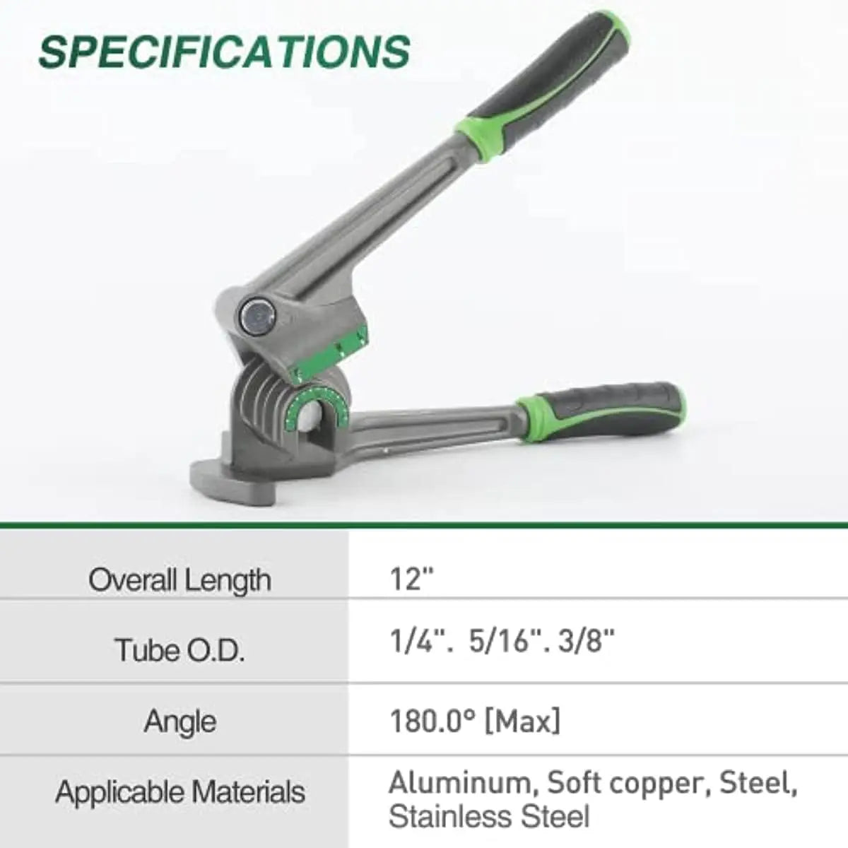 Pipe Bender Tool DSZH ST-N368-180 Tubing Bender 3-in-1 180° HVAC Copper Aluminum Tubes Bending Tool for Air Conditioning Repair