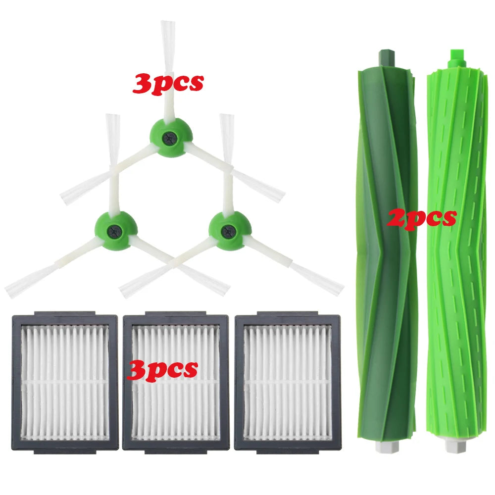 Hepa Filter + Side Brush + Brush Roll for iRobot Roomba i7 E5 E6 Series Robot Vacuum Cleaner Replacement Spare Parts