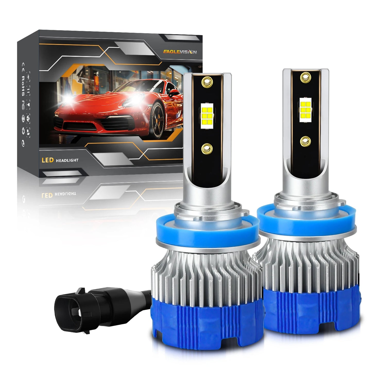 Chftsoan High Power LED Headlight 360W H4 H1 H7 H11 9005 9006 Canbus 42000LM Super Bright Headlamp Bulb 6000K Fog Light 10-32V