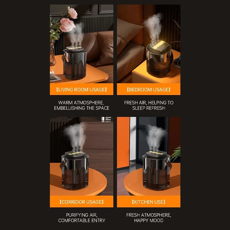 3L Air Humidifier Large Capacity 3 Spray Ports Household Atomizer USB Desktop Office umidificador Cool Mist Maker Aroma Diffuser
