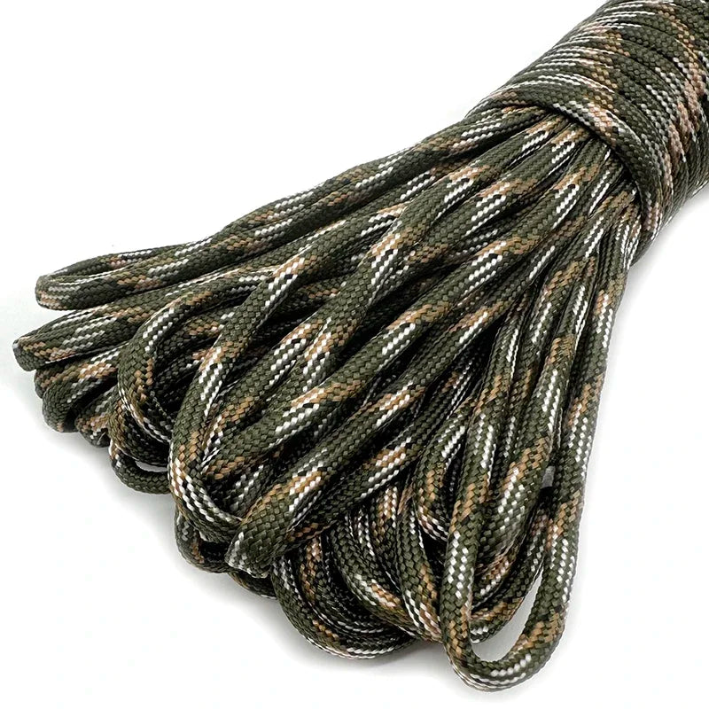 550 Paracord 7 Cores Cord Dia. 4mm For Outdoor Camping Survival Lanyard Parachute Rope Hiking Tent Accessories Bracelet