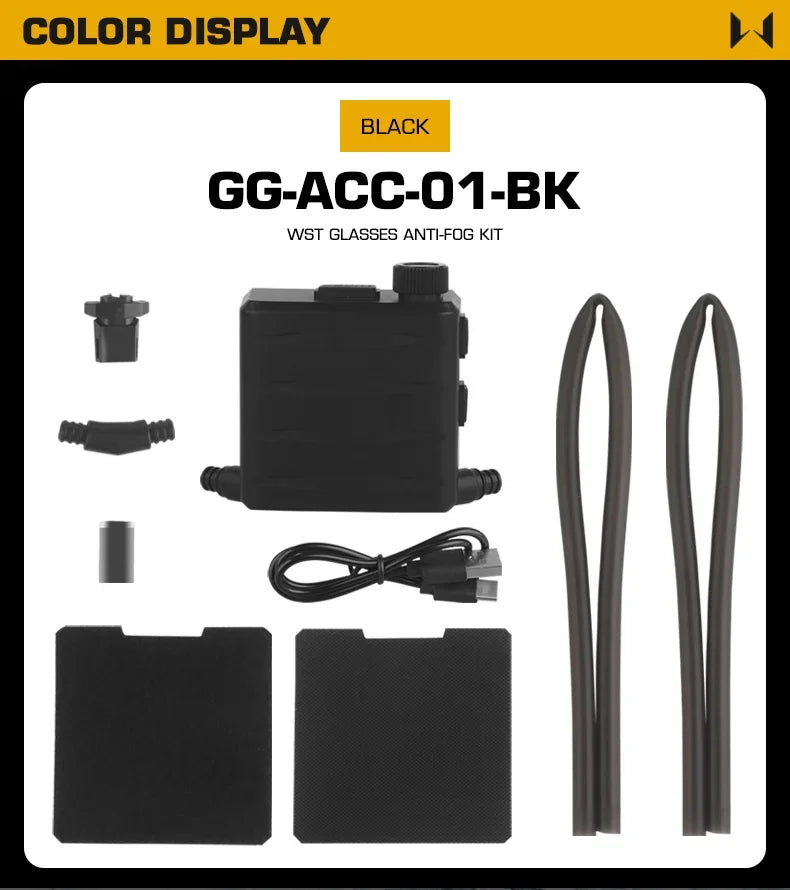 Tactical Goggles Defogging Fan Outdoor Hunting Shooting Airsoft Goggle Anti-fog Kit Hiking Ski Motorcycle Safety Protection Gear