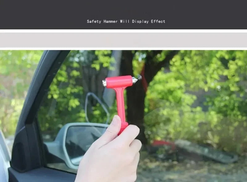 1PCS Car Window Breaker & Seat Belt Cutter Escape Tool 2in1 Car Safety Hammer Emergency Escape Kit Outdoor Emergency