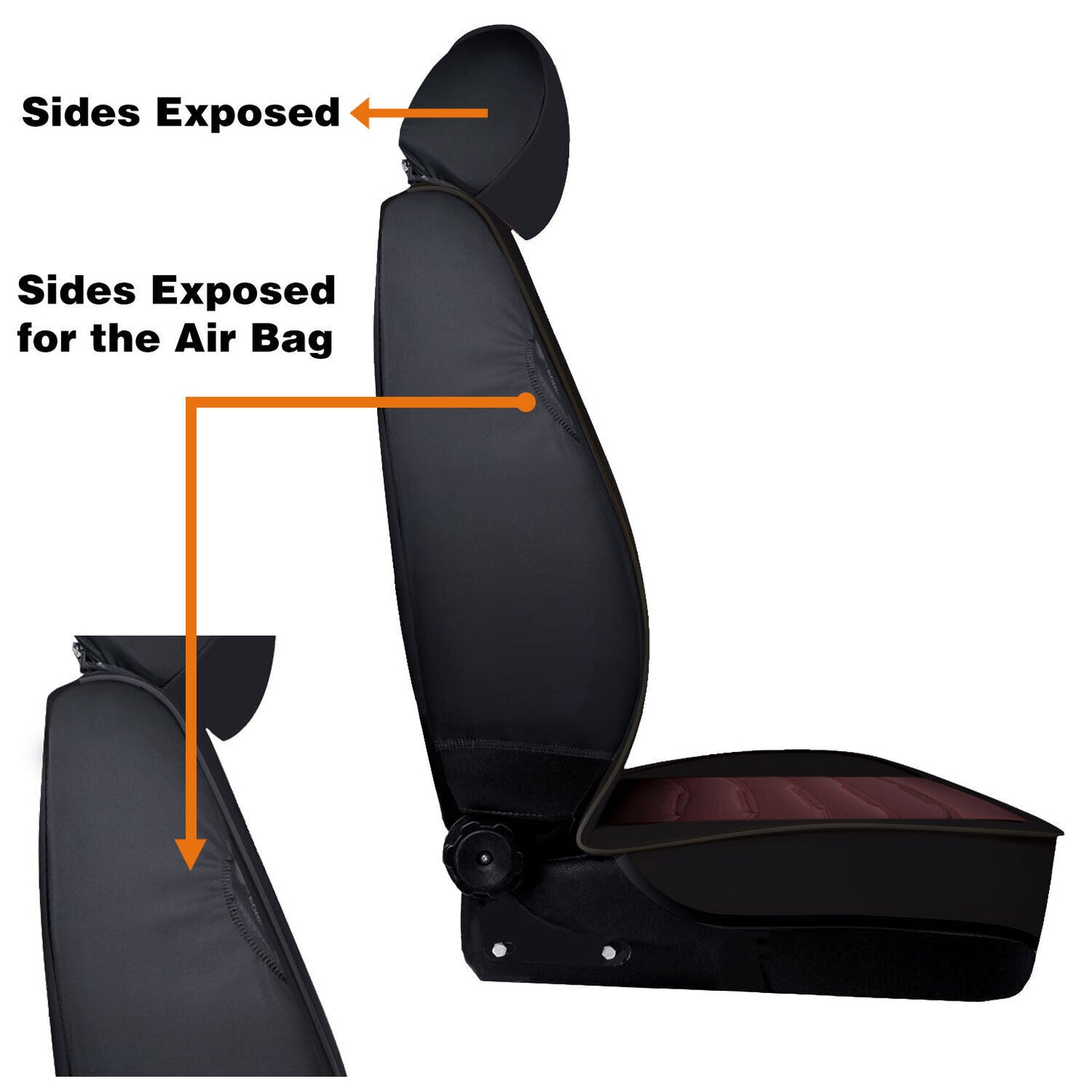 Full Set Leather Car Seat Cover 5-Seat Front + Rear Protectors For Toyota RAV4