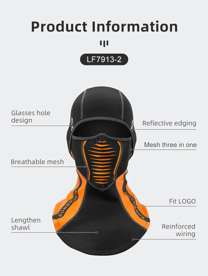 ROCKBROS Winter Ski Face Scarf Face Mask Cycling skiing running sport Training Balaclava Winderproof Bicycle Accessory