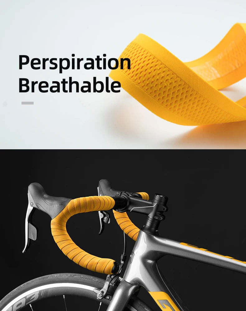 ROCKBROS Bicycle Handlebar Tape Non-Slip Shock Absorbing Belt Ultralight Wear-Resistant Cycling Strap MTB Road Bike Accessories