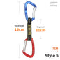 XINDA Rock Climbing Quickdraw Sling Professional Safety Lock Extenders Carabiner Mountaineer Outdoor Protect Kits