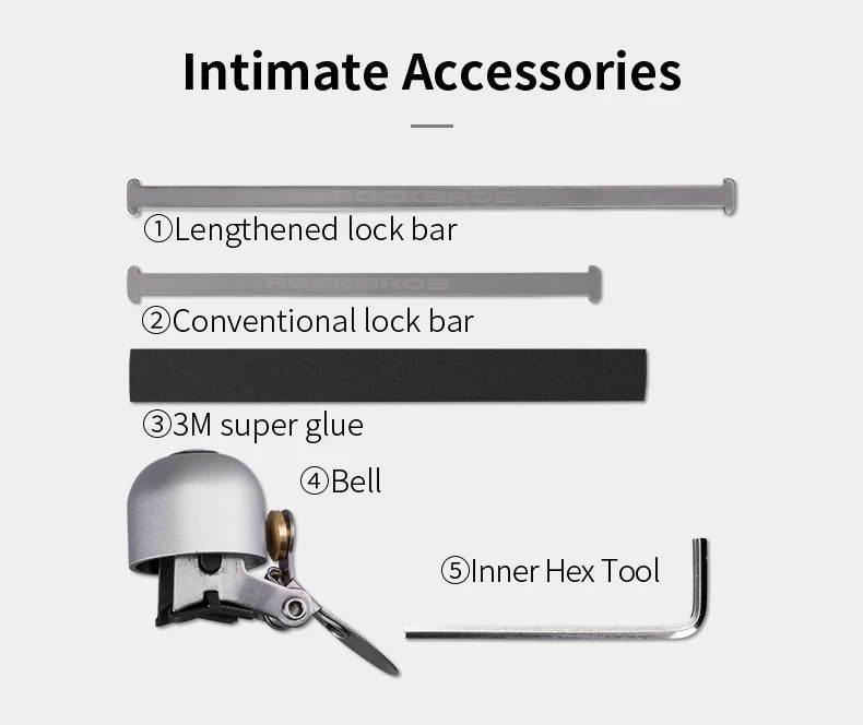 ROCKBROS Bike Bell Cycling Ring Bicycle Retro Classical Bells Clear Sound Quality MTB Road Safety Warning Alarm Bike Bells