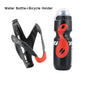 Bike Water Bottle with Bicycle Holder Cage Bracket Bicycle Cycling  Sports Drink Jug DIY Water Bottle Portable Outdoor Drink Cup