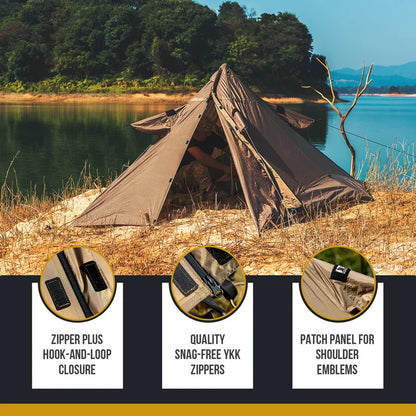 Onetigris Multiuse Raincoat Configurable Outdoor Tent TENTSFORMER Poncho Shelter 1500mm Waterproof 3 Season Single Tent