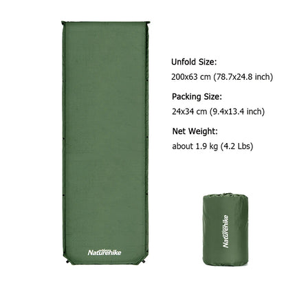Naturehike Camping Mat D03 Inflatable Mattress Outdoor Travel Sleeping Pad 5cm Thicken Splicing Tent Mat Self-inflating Mat