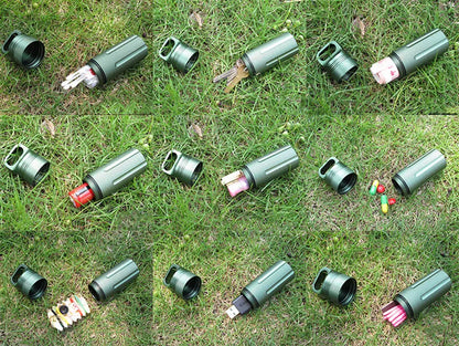 Outdoor Strong CNC Waterproof Emergency First Aid Kits Safety Survival Pill Bottle Aluminium Camping EDC Tank Box for Cigarettes