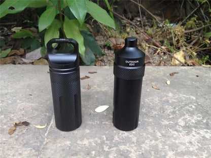 Outdoor Strong CNC Waterproof Emergency First Aid Kits Safety Survival Pill Bottle Aluminium Camping EDC Tank Box for Cigarettes
