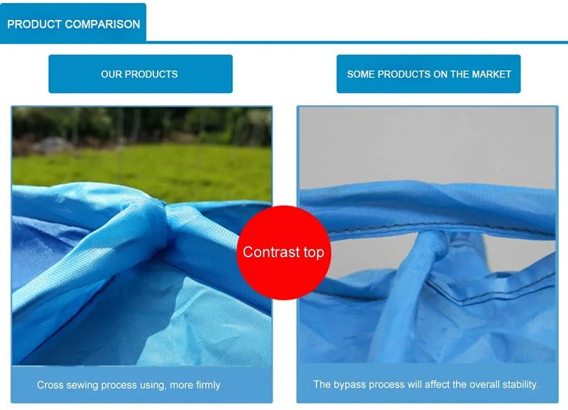 Beach Tent 165*150*110cm Pop-up Automatic Opening Anti-ultraviolet Full Shade Tent Family Ultralight Folding Tent Travel Camping