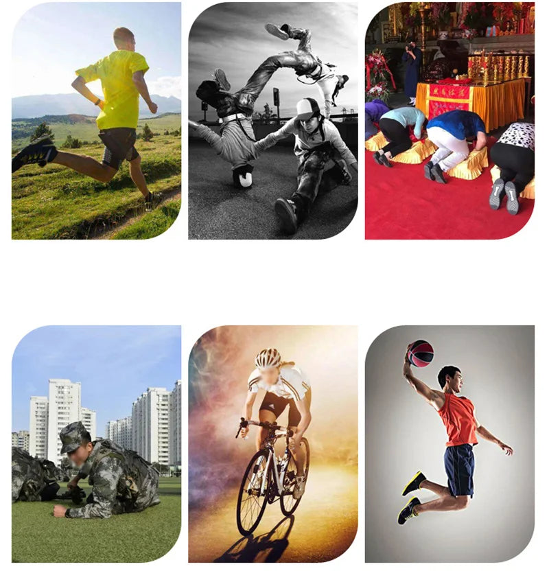 1Pair Thickening Football Volleyball Sports Knee EVA Pad Silicone Non-slip Pads Protect Cycling Sports Safety Knee rodilleras