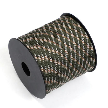 Army Green Black Paracord 550 Climbing Lanyard Tent Rope 4mm 7 Stand Lanyard Paracord Survival For Hiking Camping