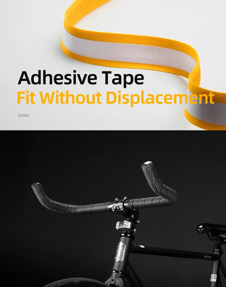 ROCKBROS Bicycle Handlebar Tape Non-Slip Shock Absorbing Belt Ultralight Wear-Resistant Cycling Strap MTB Road Bike Accessories