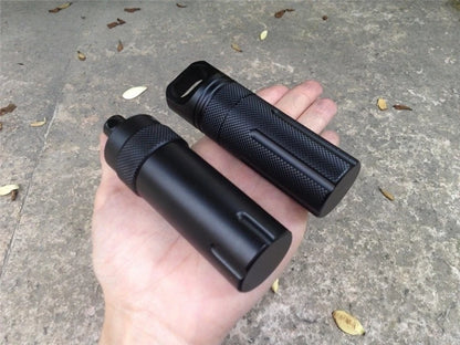 Outdoor Strong CNC Waterproof Emergency First Aid Kits Safety Survival Pill Bottle Aluminium Camping EDC Tank Box for Cigarettes