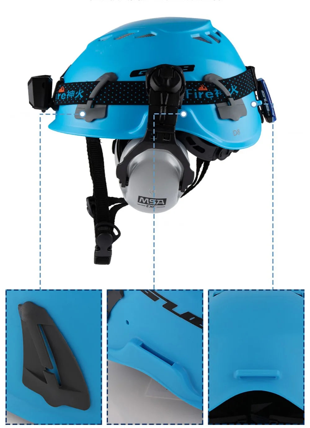 GUB Climbing Helmet Professional Mountaineer Rock MTB Helmet Safety Protect Outdoor Camping & Hiking Riding Helmet Survival Kit