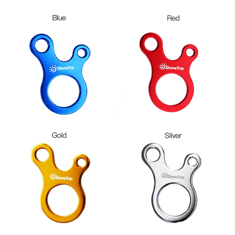 Carabiner Climbing Mountaineering 3-hole Fast Tying Anti-slip Quick Rope Tent Adjustment Buckle Outdoor Camping Survival Gear