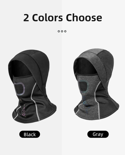 ROCKBROS Cycling Face Keep Warm Winter Climbing Hiking Fleece Thermal Windproof Balaclava Running Fishing Skiing Hat Headwear