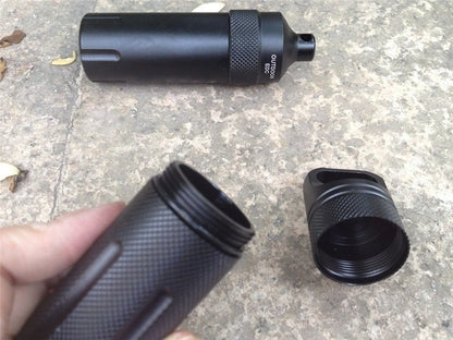 Outdoor Strong CNC Waterproof Emergency First Aid Kits Safety Survival Pill Bottle Aluminium Camping EDC Tank Box for Cigarettes