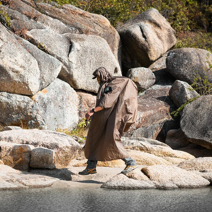 Onetigris Multiuse Raincoat Configurable Outdoor Tent TENTSFORMER Poncho Shelter 1500mm Waterproof 3 Season Single Tent