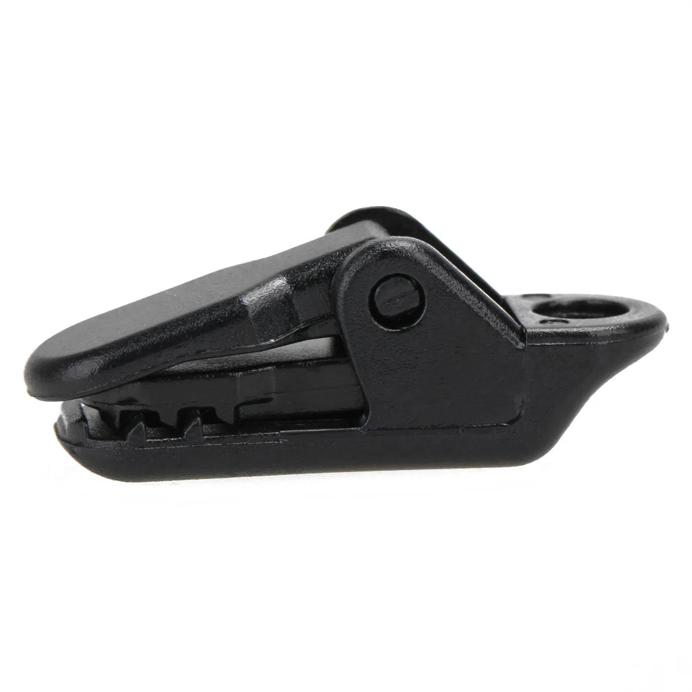 10 PCS Tent Crocodile Clip Tents Awning Wind Rope Clamp Plastic Clip Inverted Hook Design Bite Fastening for Outdoor Camping