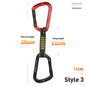 XINDA Rock Climbing Quickdraw Sling Professional Safety Lock Extenders Carabiner Mountaineer Outdoor Protect Kits