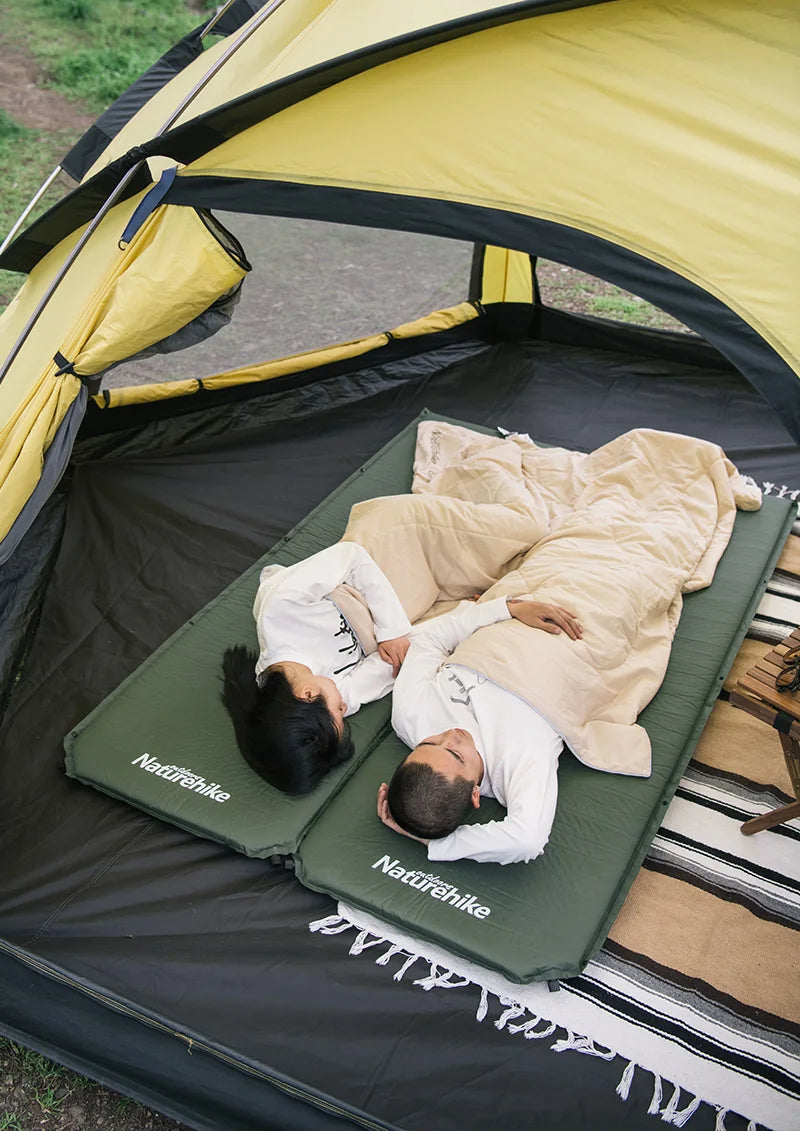 Naturehike Camping Mat D03 Inflatable Mattress Outdoor Travel Sleeping Pad 5cm Thicken Splicing Tent Mat Self-inflating Mat