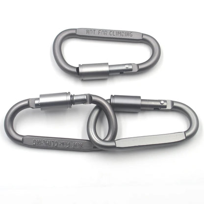 MNFT 10PCS Outdoor Equipment Fishing Tents Snap Safety Hook Buckle With Lock Alloy Camping Gear Travel Kit Survival Carabiner