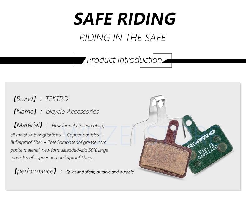 TEKTRO P20.11 E10.11 Brake Pads MTB Bike Hydraulic Disc Brake Pad for Shimano M335 395 Metal Ceramic Bicycle Pads Cycling Parts