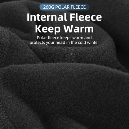 ROCKBROS Cycling Cap Winter Men Women Windproof Fleece Keep Warm Hat For Motorcycle Ski Outdoor Sports Headwear Accessories