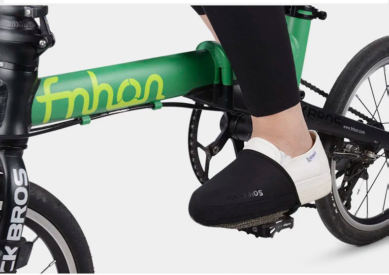 ROCKBROS Cycling Shoes Cover Windproof Abrasion Resistant Fabric Keep Warm Half Overshoe MTB Road Bicycle Shoe Covers Black