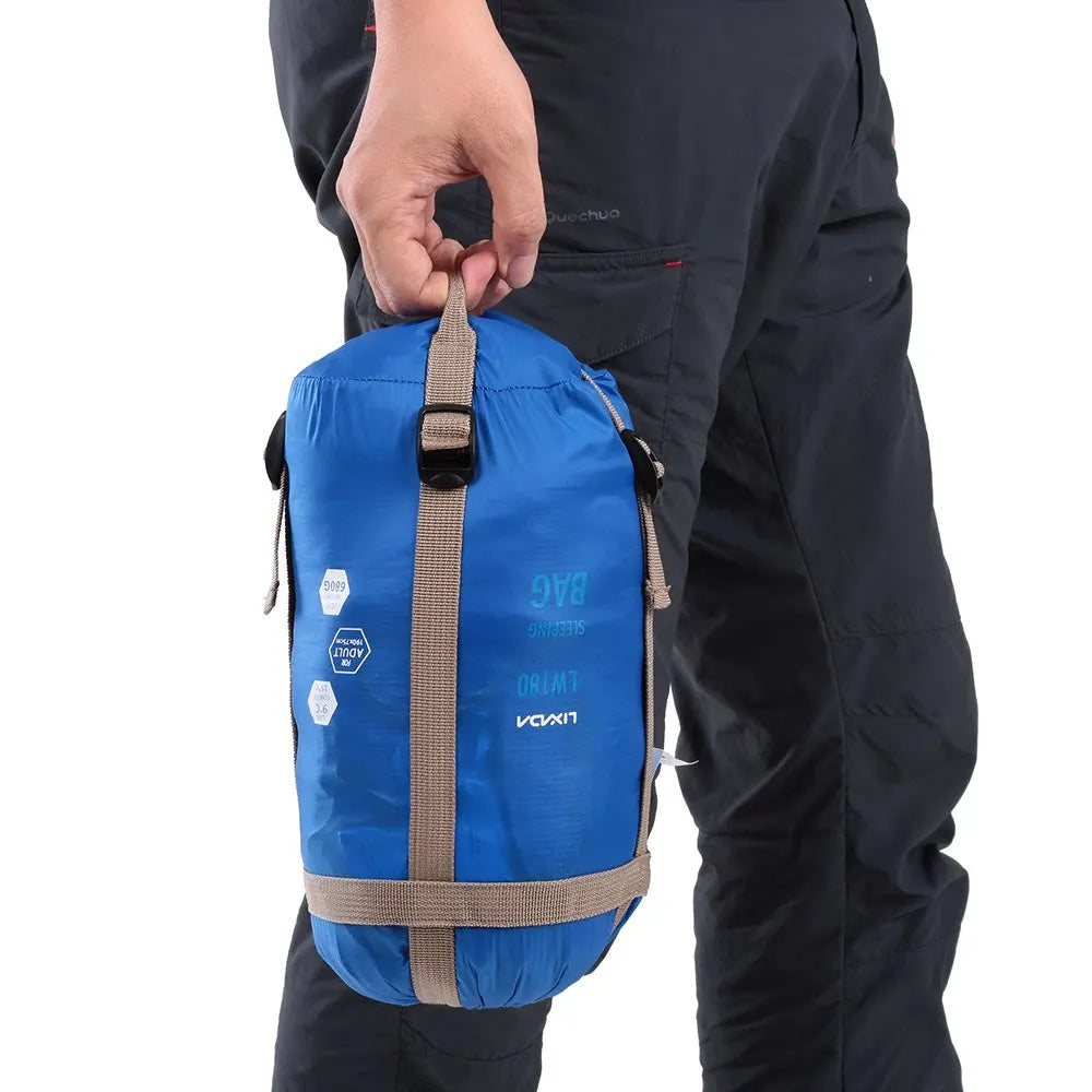 LIXADA 190*75cm Portable Sleeping Bag Outdoor Camping Travel Hiking Winter Sleeping Bag Ultralight Travel Bag Spring Autumn 680g