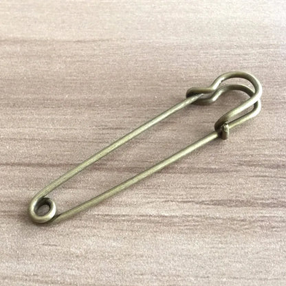 5pcs/lot EDC Outdoor tools Safety Pins Brooch Blank  Pin Broochs Survival Accessories Travel Kit