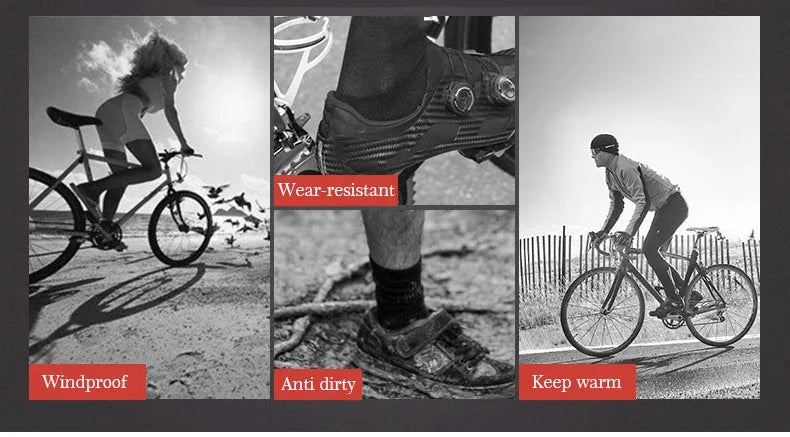 ROCKBROS Cycling Shoes Cover Windproof Abrasion Resistant Fabric Keep Warm Half Overshoe MTB Road Bicycle Shoe Covers Black