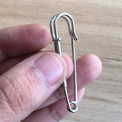 5pcs/lot EDC Outdoor tools Safety Pins Brooch Blank  Pin Broochs Survival Accessories Travel Kit