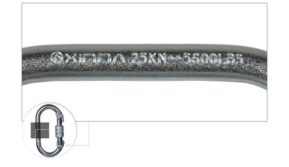 XINDA Professional Outdoor Rock Climbing  Tension Safety Supervivencia Lock Equipment Carabiner Camping Hiking Survival Kit