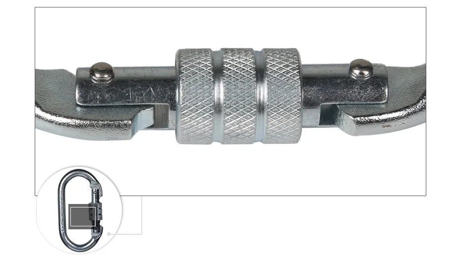 XINDA Professional Outdoor Rock Climbing  Tension Safety Supervivencia Lock Equipment Carabiner Camping Hiking Survival Kit