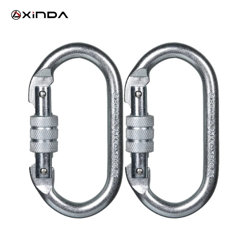 XINDA Professional Outdoor Rock Climbing  Tension Safety Supervivencia Lock Equipment Carabiner Camping Hiking Survival Kit
