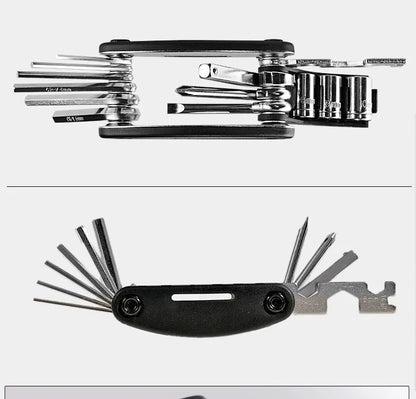 ROCKBROS Mountain Bicycle Tools Sets Bike Bicycle Repair Tools Kit Hex Spoke Wrench Mountain Cycle Screwdriver Tool 16 in 1