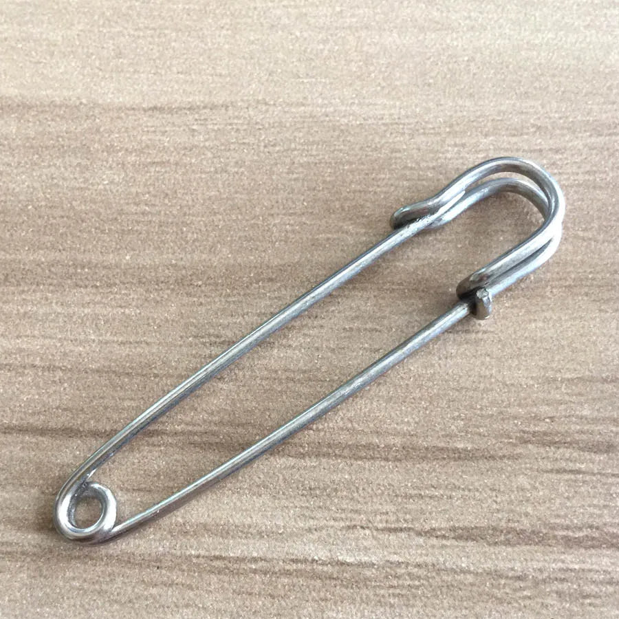 5pcs/lot EDC Outdoor tools Safety Pins Brooch Blank  Pin Broochs Survival Accessories Travel Kit