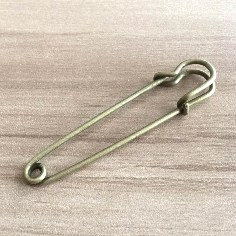 5pcs/lot EDC Outdoor tools Safety Pins Brooch Blank  Pin Broochs Survival Accessories Travel Kit
