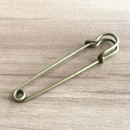 5pcs/lot EDC Outdoor tools Safety Pins Brooch Blank  Pin Broochs Survival Accessories Travel Kit
